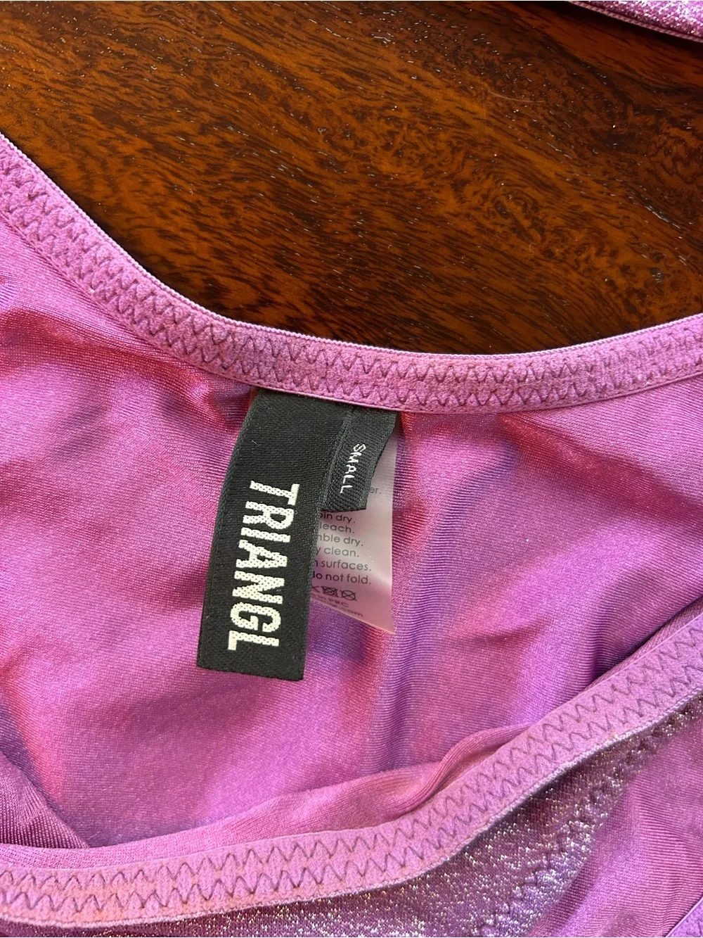 triangl swimwear Lavender Shimmer Bikini Set
